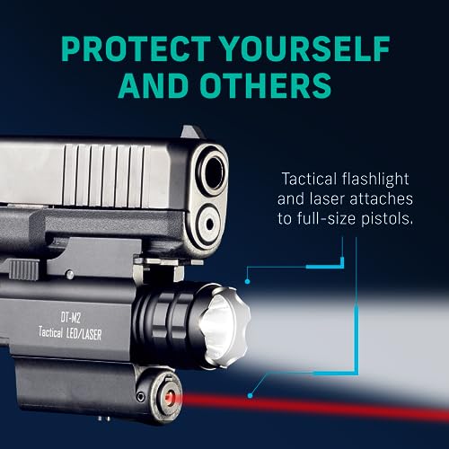 Defendtek ALCB-RED Gun Flashlights - Rechargeable, Rail-Mounted Flashlight And Red Laser Light Combo thumb #1