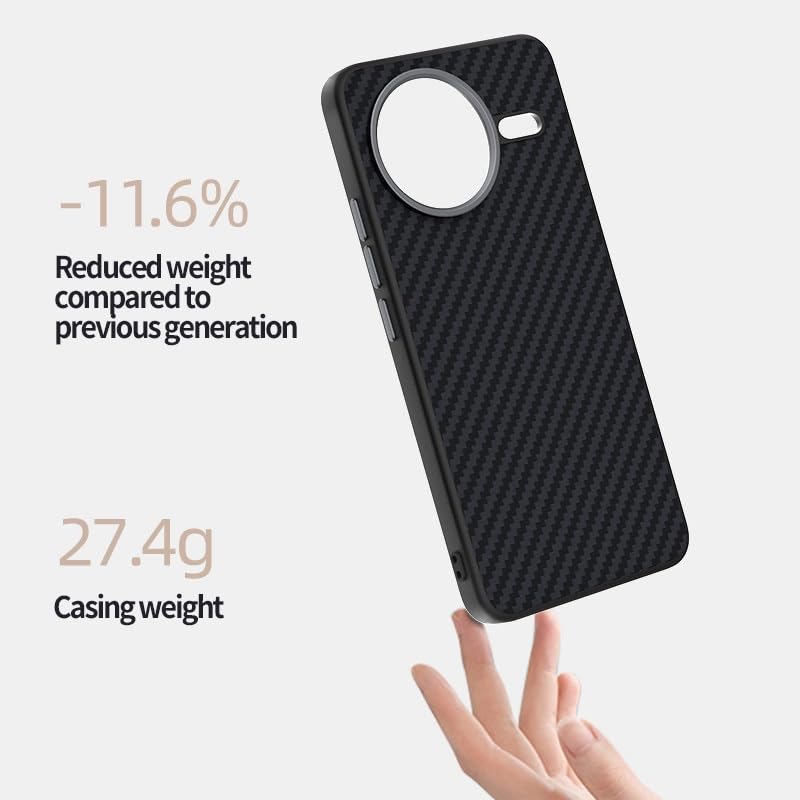 Coque en fibre de carbone Xiaomi Redmi K80, housse robuste et coque de protection fine anti-choc - 3