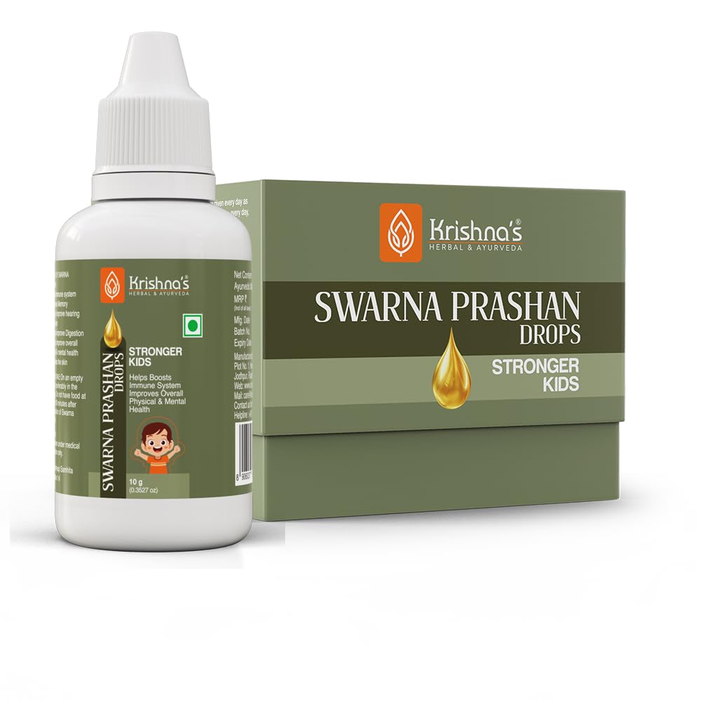 Krishnas Swarnaprashan Drops -10 g | suvarnaprashan | Enriched Immunity Booster Drop for Kids | Suvarna Prashan Healthy Growth & Strength (B0BXL4XWY5) Amazon Price History, Amazon Price Tracker