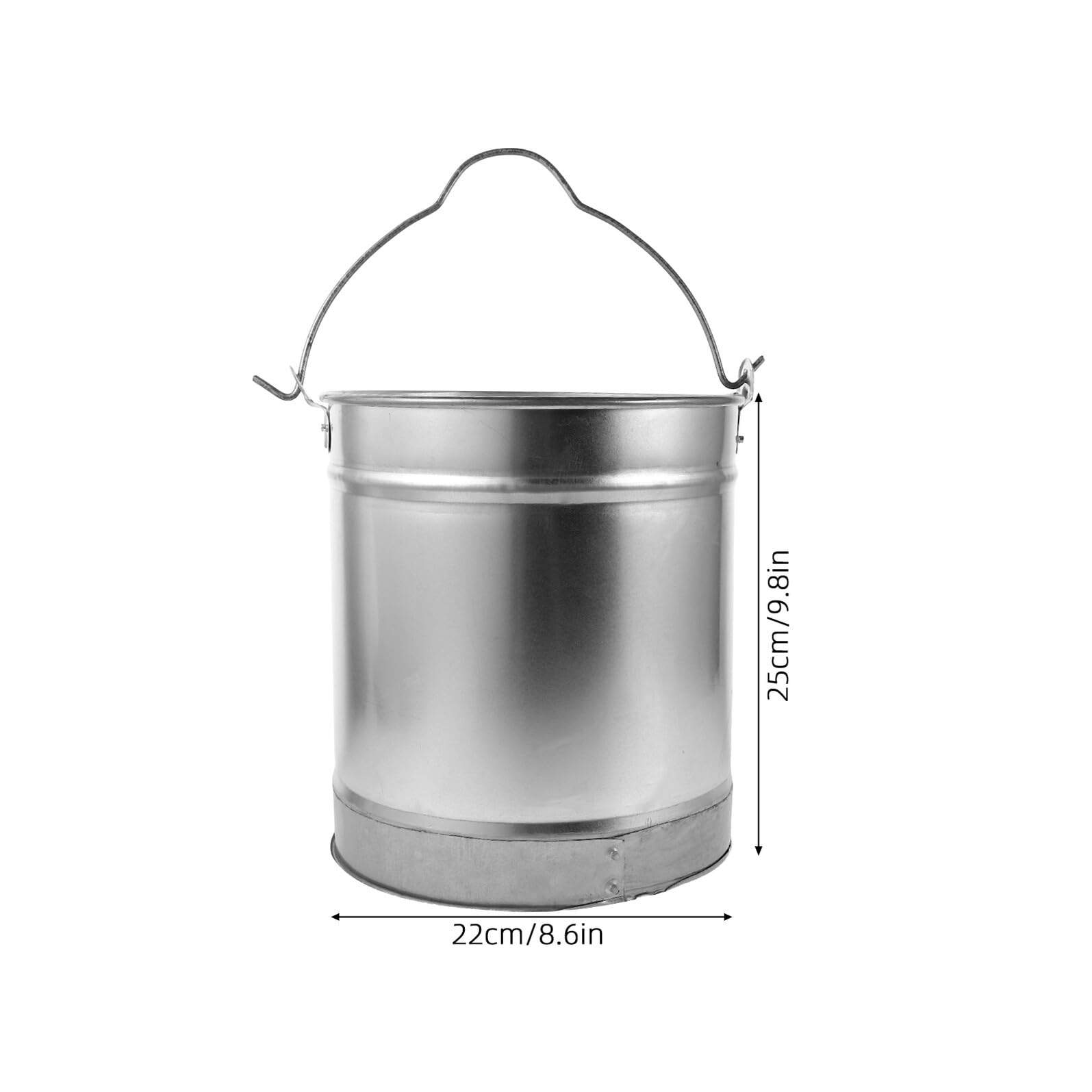 Cabilock Seau de Jardinage Métal Rustique avec Poignée pour Jardinage Lavage de Voiture et Nettoyage