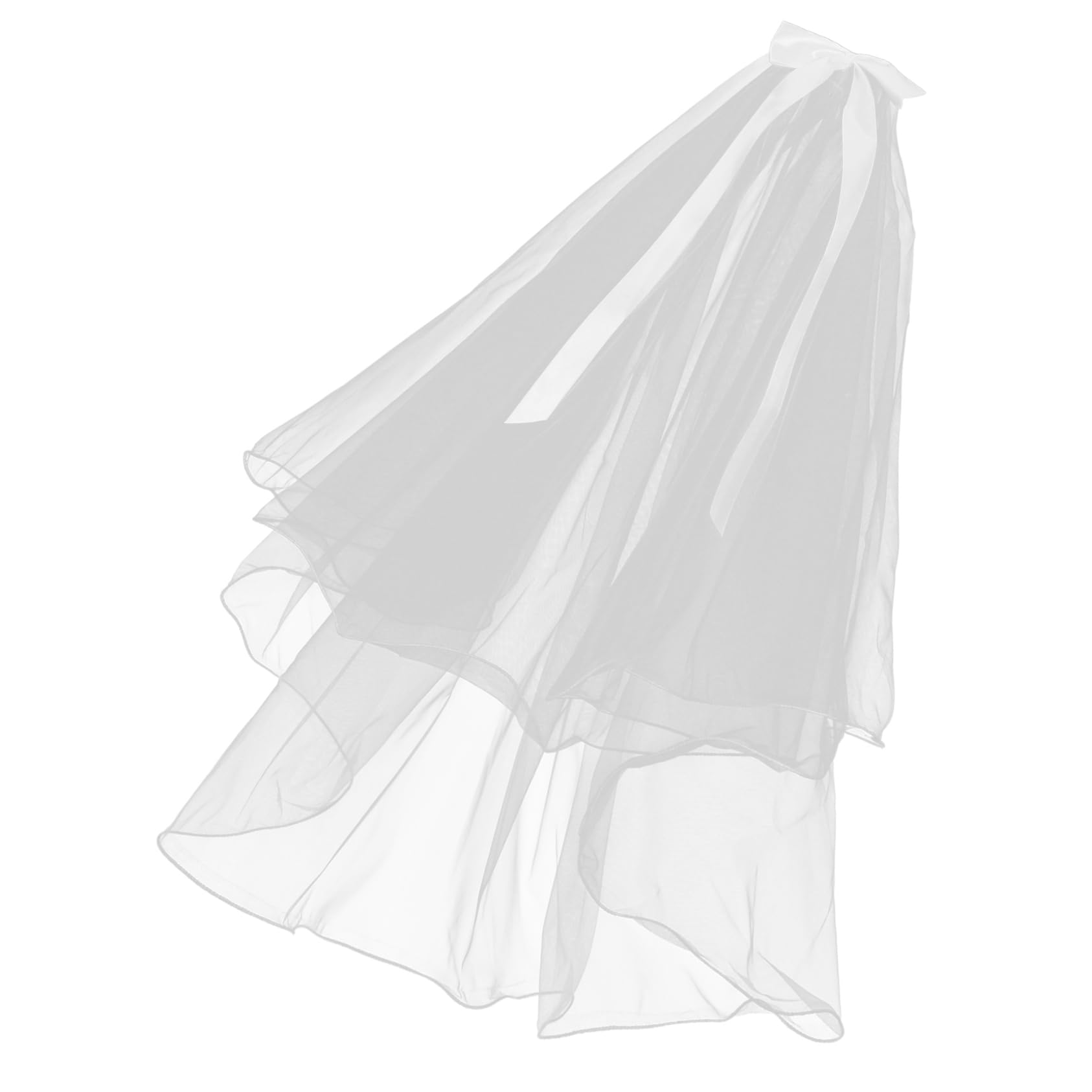 VALICLUD 5stücke Hochzeit Schleier Mit Doppelter Haarschleife Romantischer Brautschleier Für Hochzeiten Ohne Perlen Elegante Brautaccessoires Für Unvergessliche Momente
