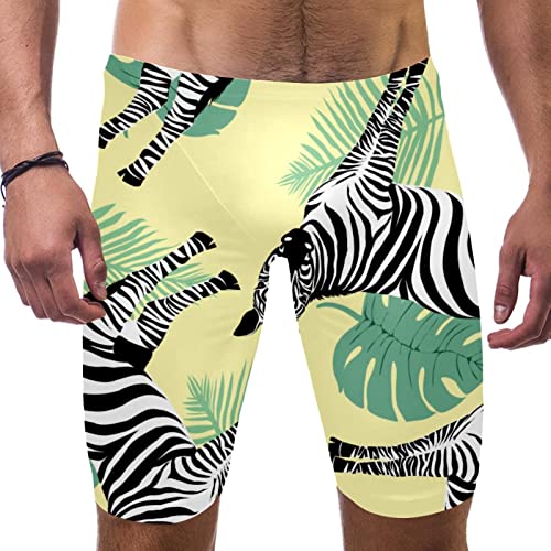 Maillot de bain pour homme zèbre jaune HUI JIN SHOP taille 3XL pour l'été
