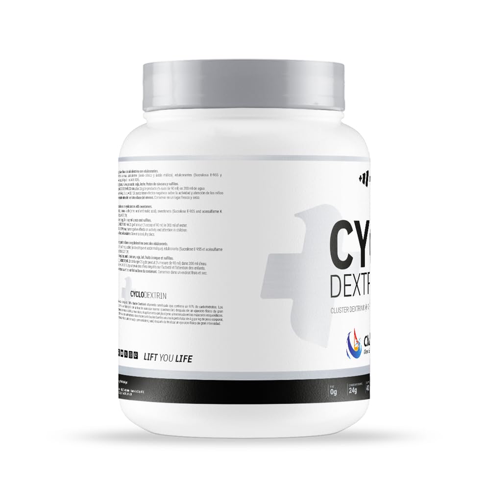 Masmusculo - Cyclo Dextrin en Poudre - 1000 g - Cyclodextrine pour Améliorer l’Endurance Physique - Dextrine Cyclique avec Cluster Dextrin® - Pot pour 2 Mois - Goût Sucette