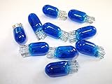 Glühbirne ohne Fassung, 12 V, 5 W, W2. 1 x 9,5D Blaues Leuchtmittel fürs Auto.