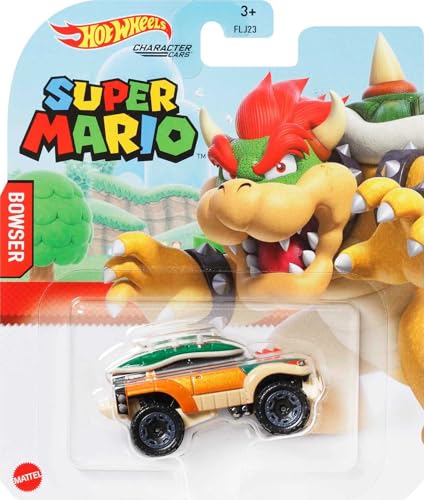 Hot Wheels Super Mario Bowser vehículo escala 1:64 miniatura 2