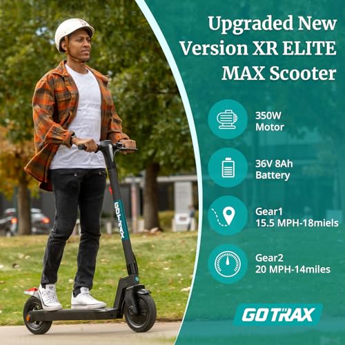 Gotrax XR ELITE MAX Electric Scooter,10″ Big Tires, Max 18