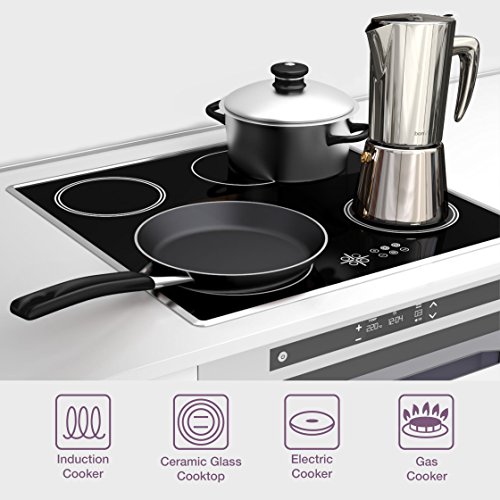 bonVIVO Intenca Stovetop Espresso Maker - Luxurious Italian Coffee Machine Maker, Stainless Steel Espresso Maker Full Bodied Coffee, Espresso Pot For 5-6 Cups, 10 oz Moka Pot SILVER Chrome Finish