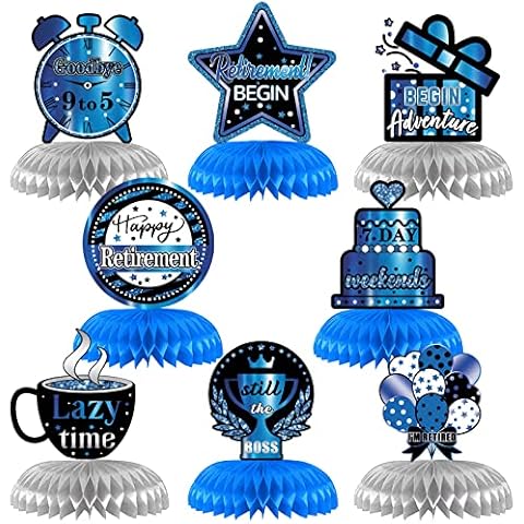 VANQOU 8PCS Retirement Party Decorations Set Cover