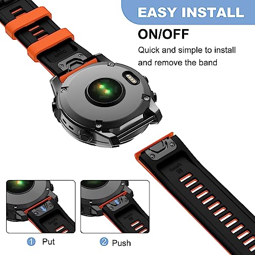 Correa de silicona para Garmin Fenix 5X 26mm miniatura 6