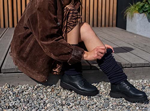 TODO Warm Wool Leg Warmers LONG Women and Girls - to/over Knee High, Soft, Flexible - keep Heat in Winter days.2
