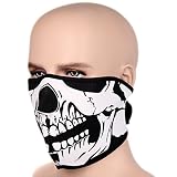 JewelryWe Neoprenowa maska motocyklowa, snowboardowa, kominiarka, maska narciarska, czaszka