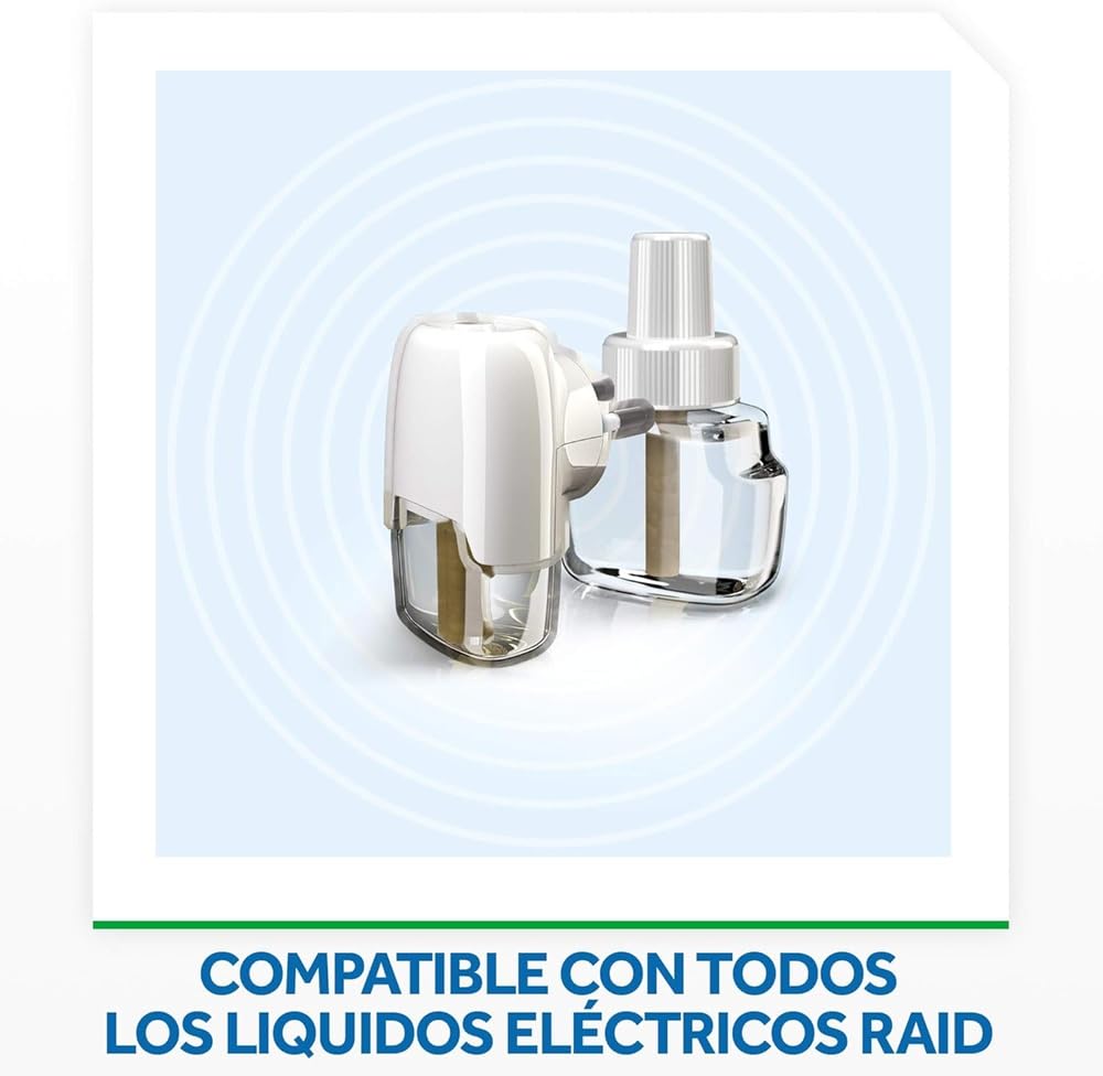 Raid Eléctrico Líquido 135 Noches - Recambios Anti Mosquitos comunes y Tigre - 3 recambios de 45 Noches