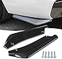 2 PCS Car Rear Bumper Guard Diffuser Splitter Front Bumper Lip Body Kit Vehicle Blade Rear Shovel, Side Fender Skirt Lip Splitter Guard Protector Universal Size for Most Cars (Carbon Fiber Black)