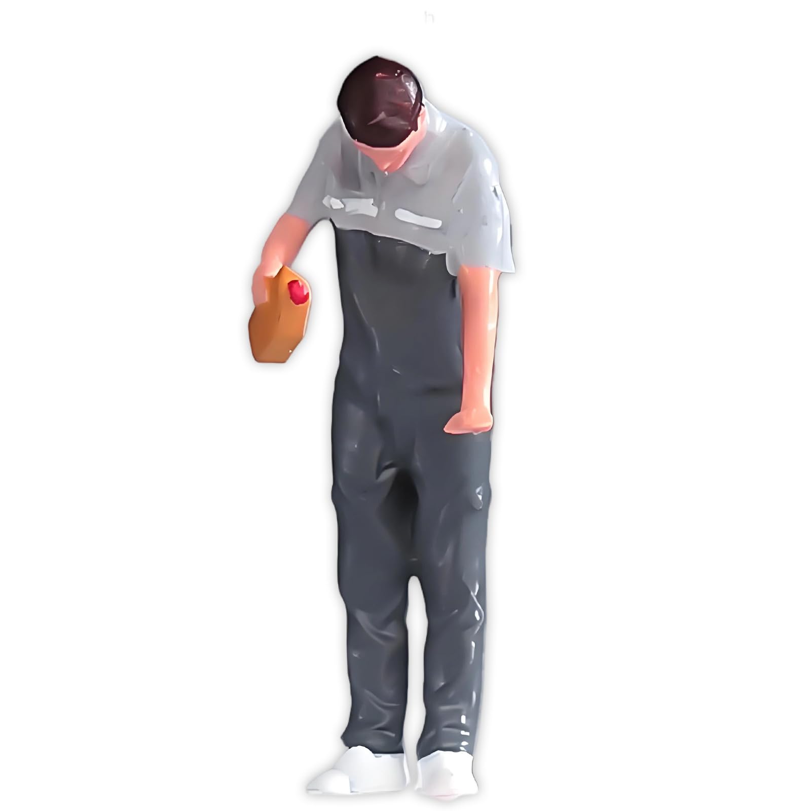 Elnwnnkc 1: 64 Scale Car Mechanics Engineers Miniature Resin Figure for Model Scene and Display Workshop Scene Accessories