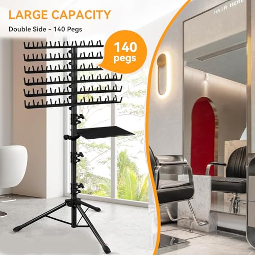 Support pour extensions de cheveux à tresser et support de rangement pour perruques