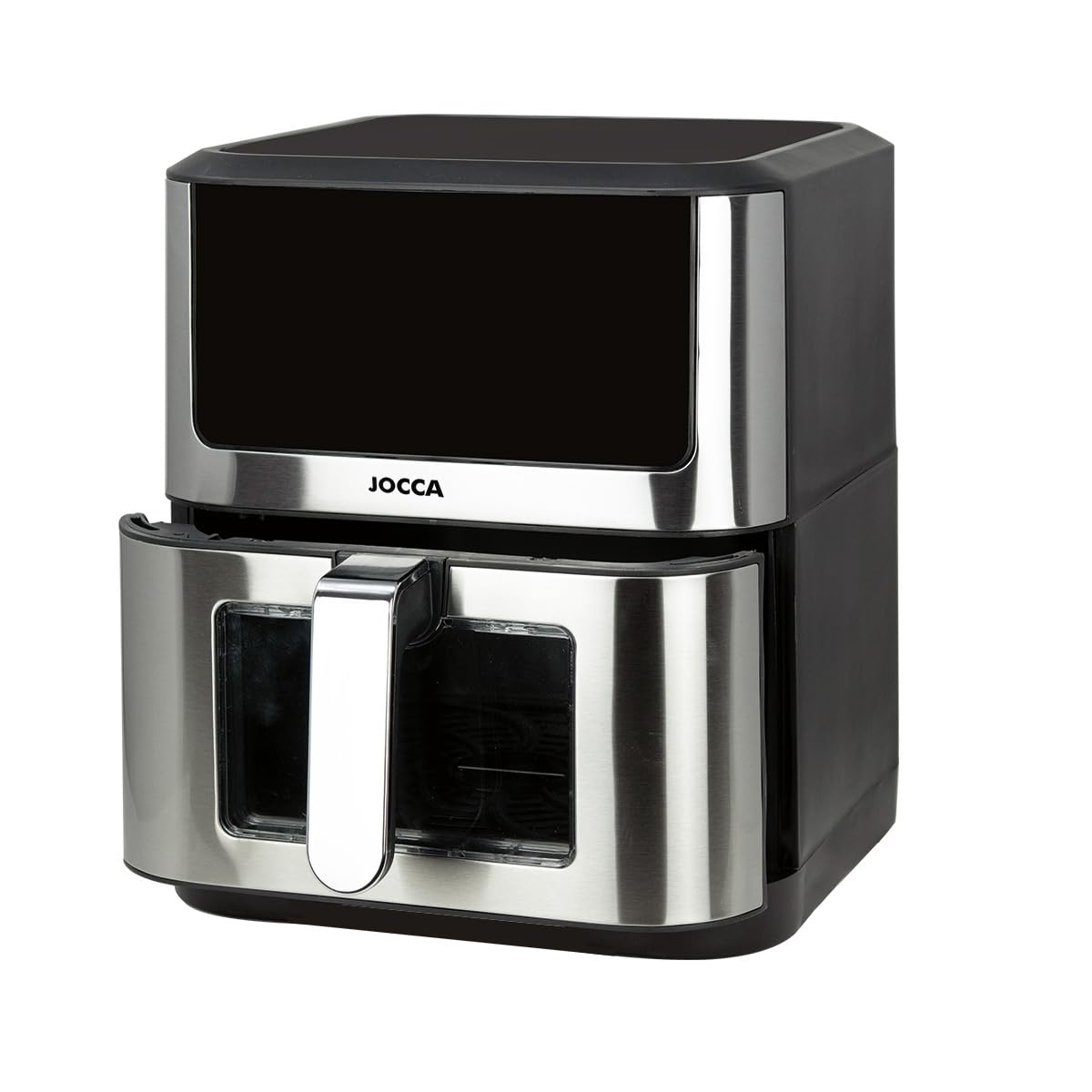 Jocca, Friggitrice ad Aria 10L, 1800W, Display LED Touch, Finestra di Controllo, 10 Programmi, Temperatura 34-200°C