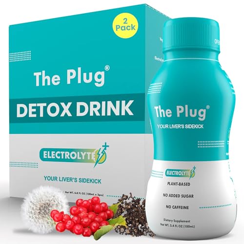 The Plug Liver Cleanse & Detox Drink | Organic Herbal Liquid Supplement with Electrolytes Superfruits & Plant-Based Nutrients | Supports Hydration Energy Immunity & Liver Health