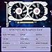 GTX 750Ti 4GB Graphics Card GDDR5 Gaming Video Card 128bit Direct X12 640SP, PCI Express 3.0x16 Interface, HDMI, DVI-D, VGA, Dual Fan, Low Power GPU for Working Gaming