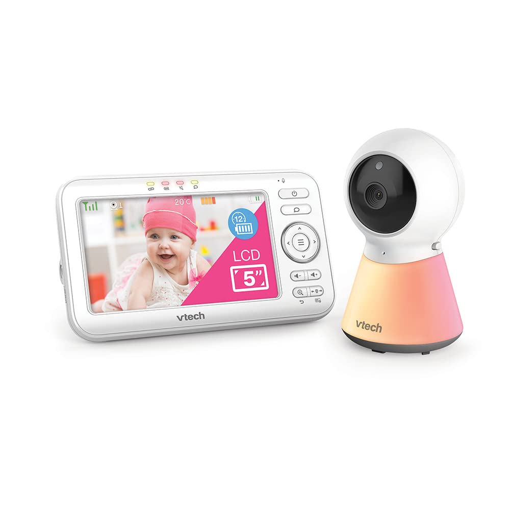 VTech - BM5254 - Color Night Light Video Babyphone - Ekran 5'' - Lampka nocna i kołysanka - Wersja PL