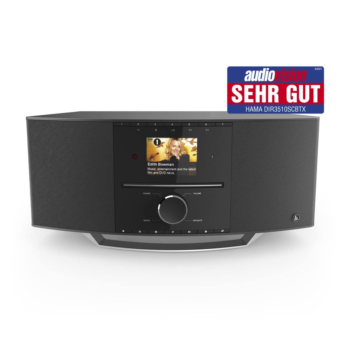 Hama Digital Radio DIR3510SCBTX DAB+ Internet Radio CD Bluetooth Nero
