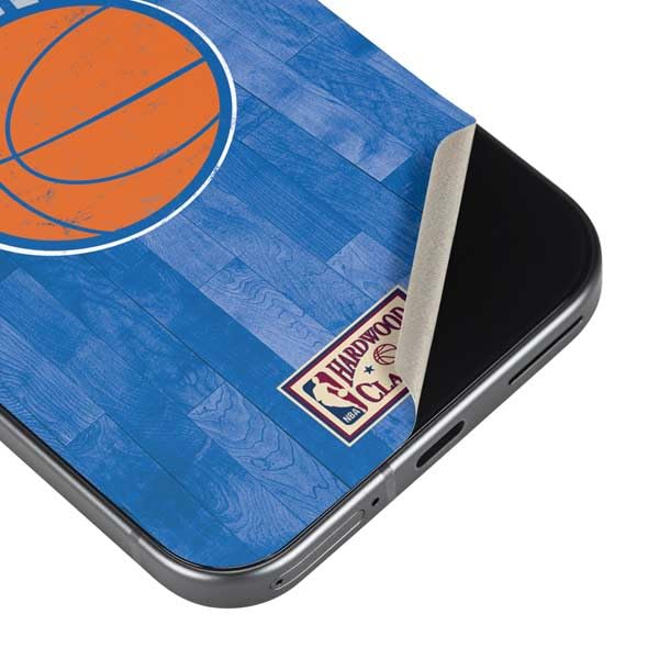 Skinit Decal Phone Skin Compatible with Google Pixel 9a - Officially Licensed NBA New York Knicks Hardwood Classics Design