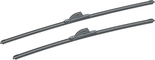 SAFELITE Escobillas limpiaparabrisas de 28 y 24 pulgadas, paquete de 2 piezas de repuesto automotriz para Chevrolet, Honda, Lamborghini, modelos