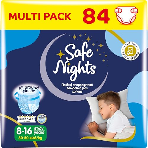 Babylino Safe Nights Boy, Höschen für die Nacht für 8-16 Jahre (30-50...