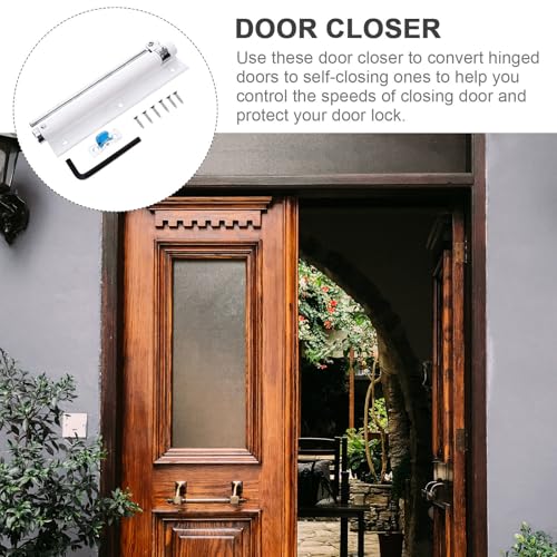 Cierrapuertas automático de madera y metal para accesos residenciales 4
