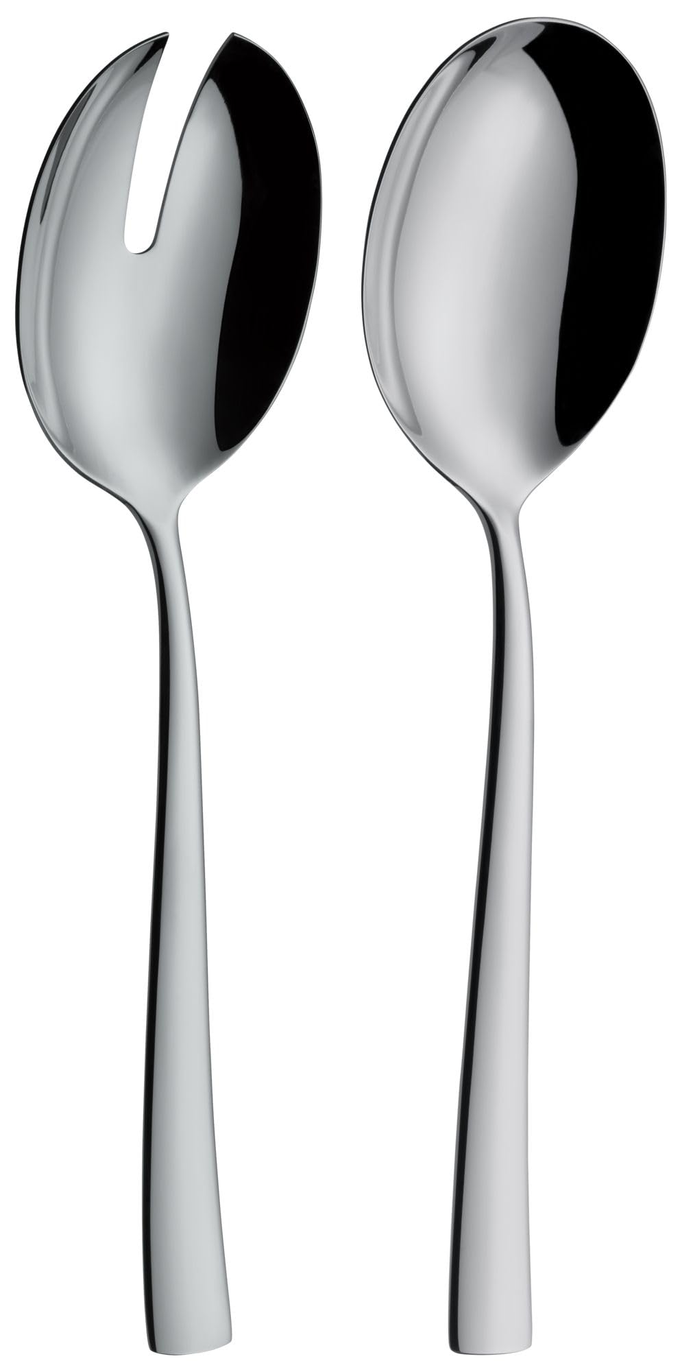 WMF Philadelphia Salatbesteck Edelstahl 23,7 cm, Salatgabel, Servierlöffel, Cromargan Edelstahl poliert, glänzend, spülmaschinenfest
