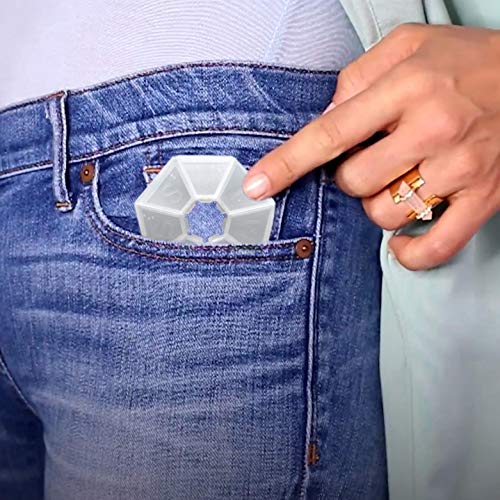 7-Sided Portable Pill Box Medicine Planner Small Case (Seven Day Weekly Travel Container) Medication, Vitamin Holder Boxes Organizer Pillbox Dispenser Organizer, Sorter And Reminder Containers #TOP2