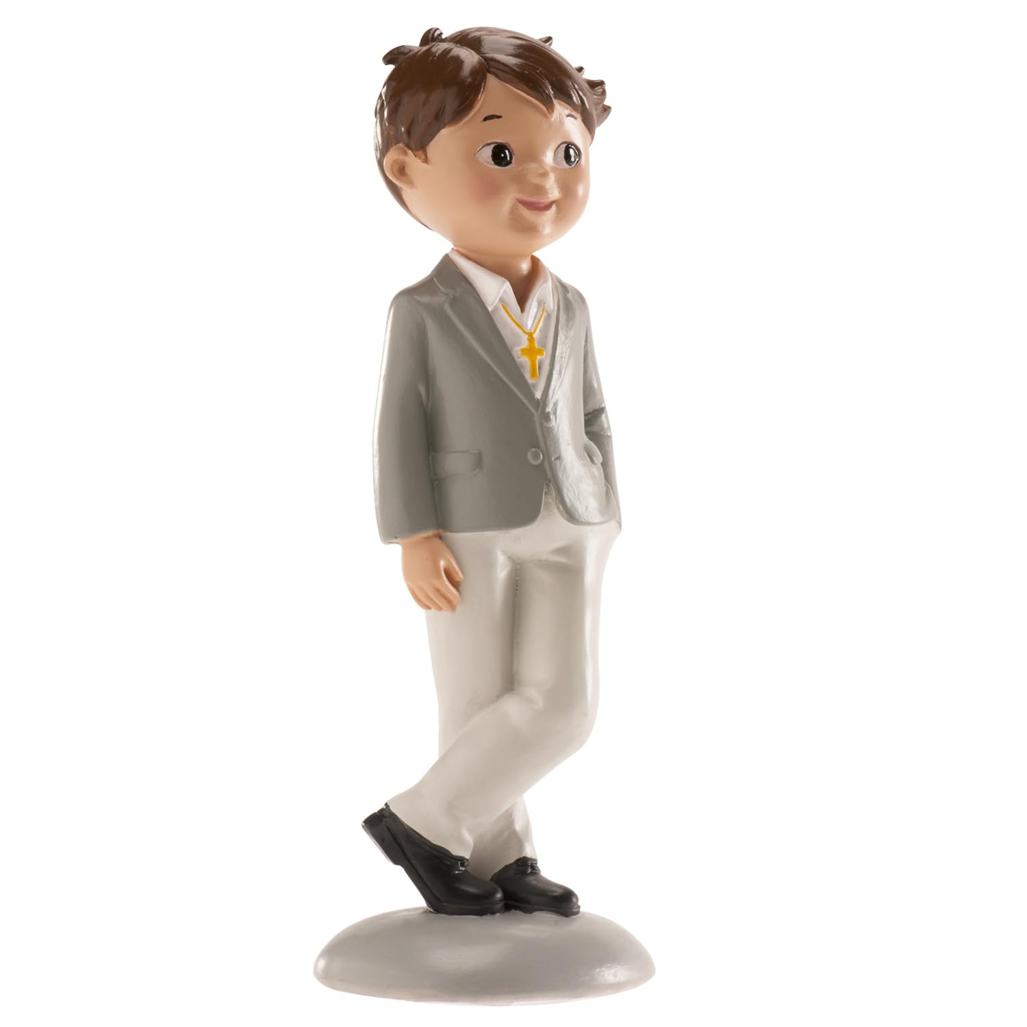 dekora – First Communion Cake Topper Figure Boy Nico 15 cm, Celebration Cake Decoration