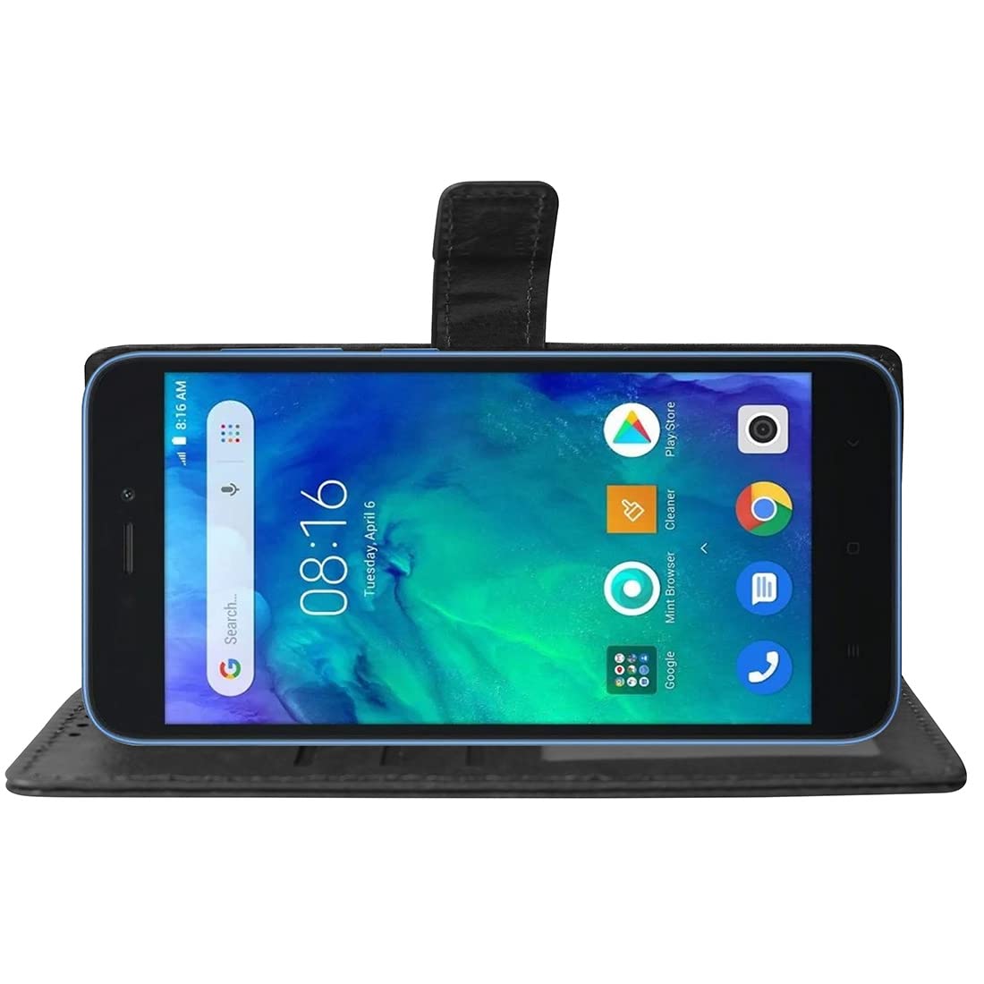 Mi Redmi Go Leather Flip Cover - Wallet & Stand -4
