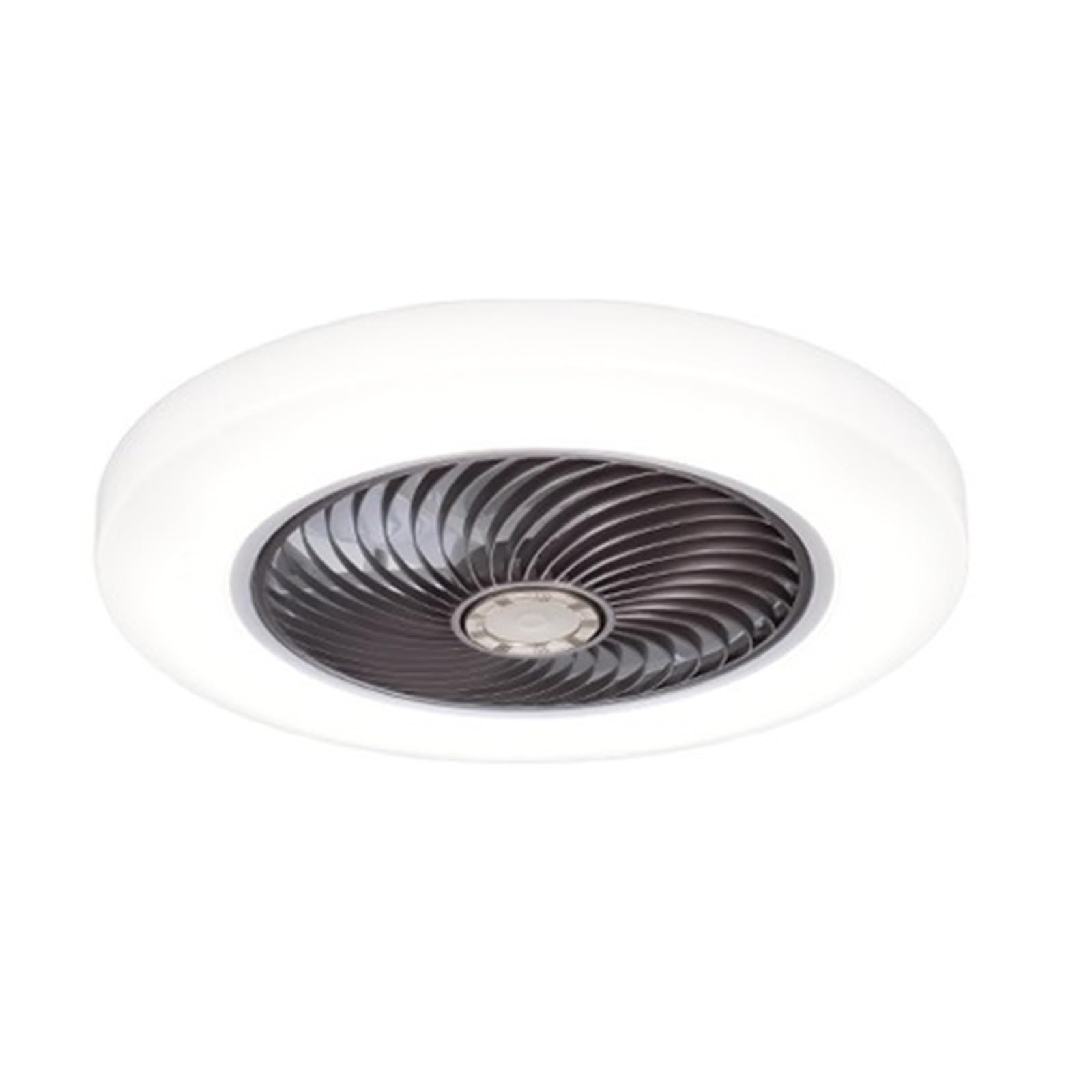 TRDEWR Remote Control Ceiling Fan Lights Bedroom Ventilator Lamp Bladeless Fans Air Invisible Blades Retractable Silent Kids Room Light Good Light and Shadow Effects(Coffee,Remote dimmable)