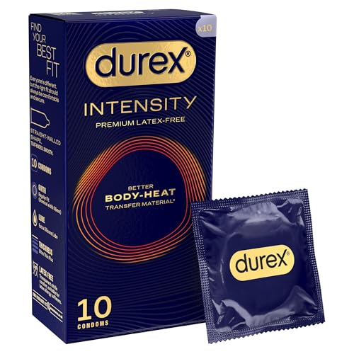 Durex Intensity Condoms 10s Regular Fit Better Body Heat Transfer Latex Free Ultra Thin Plus Our Thinnest Condom Yet Transparent Moulds to Your Shape