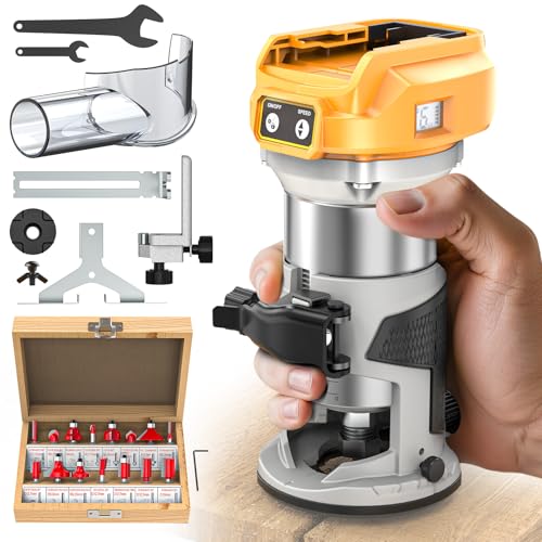 MtiolHig Cordless Compact Router Compatible with DeWalt 20V Battery - image 1