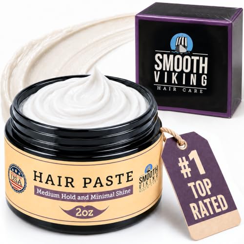 Smooth Viking - Hair Paste for Men With Minimal Shine &amp; Medium Hold, 2oz