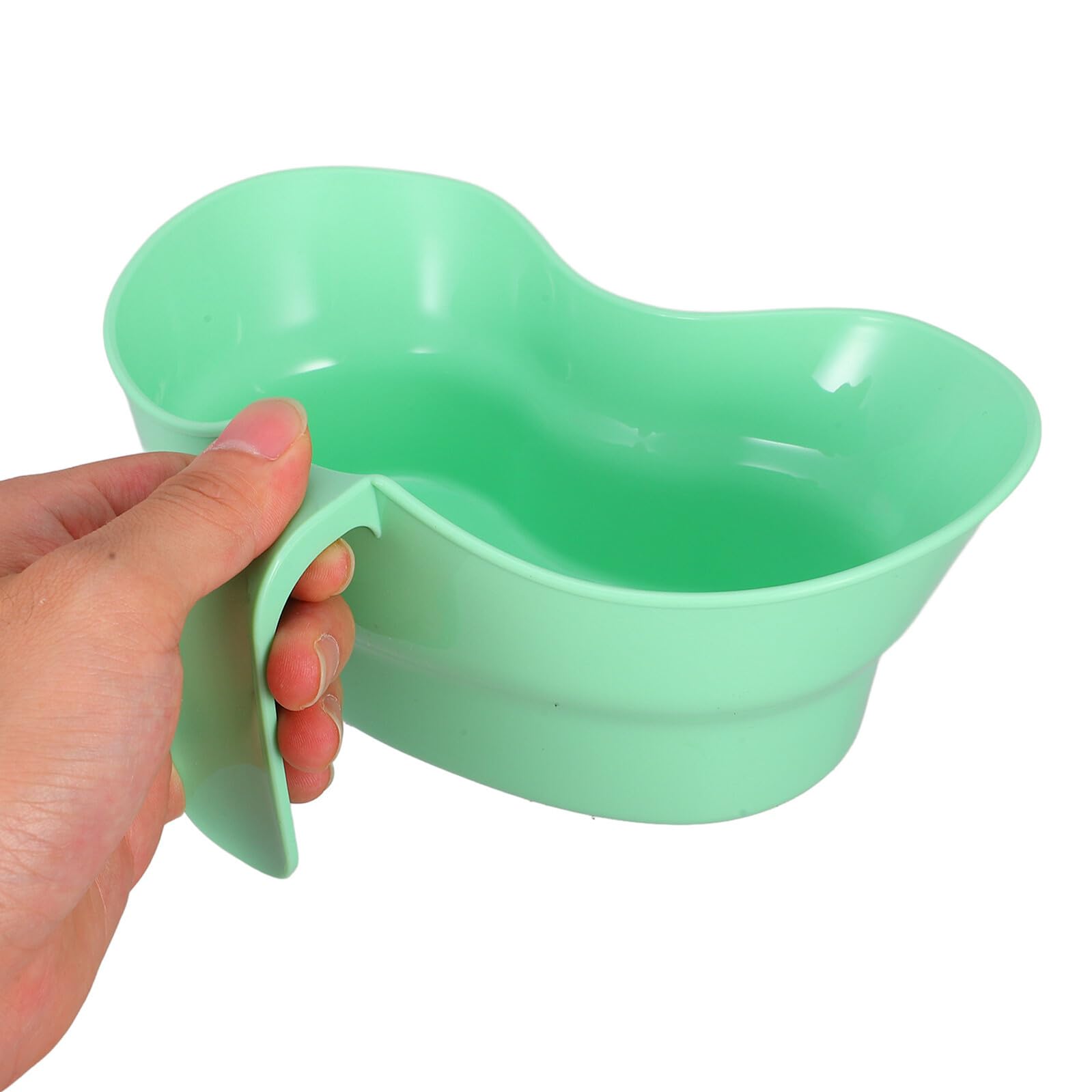 Juego de 3 Vasos para Enjuague Bucal y Taza Vómito para Pacientes Postrados en Cama, Plástico Liviano Verde, Accesorio de Cuidado Dental y Baño para Personas Mayores en