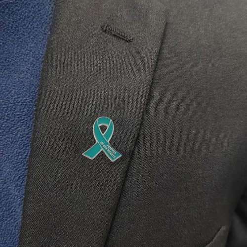 Image of 20 Pcs Funeral Ribbon Awareness Pins Memorial Lapel Brooches Forever In Our Hearts For Mourning Event