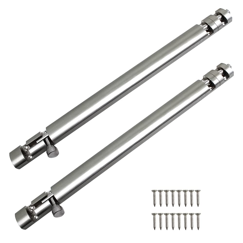 Hyderon Premium 18" Xylo Tower Bolt/Door Latch/kundi/chitakni/Chitkini (Silver/Satin, Pack of 2 Pieces) (18" / 450mm)