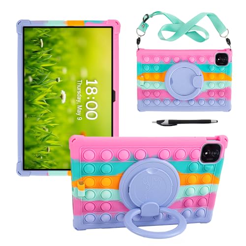 Coque Honor Magic Pad 4 silicone léger antichoc et housse de protection rose 12,3"