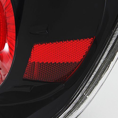 AKKON - For Nissan Altima Sport Black Bezel Tail Lights Rear Brake Lamps Replacement Pair Left + Right Set