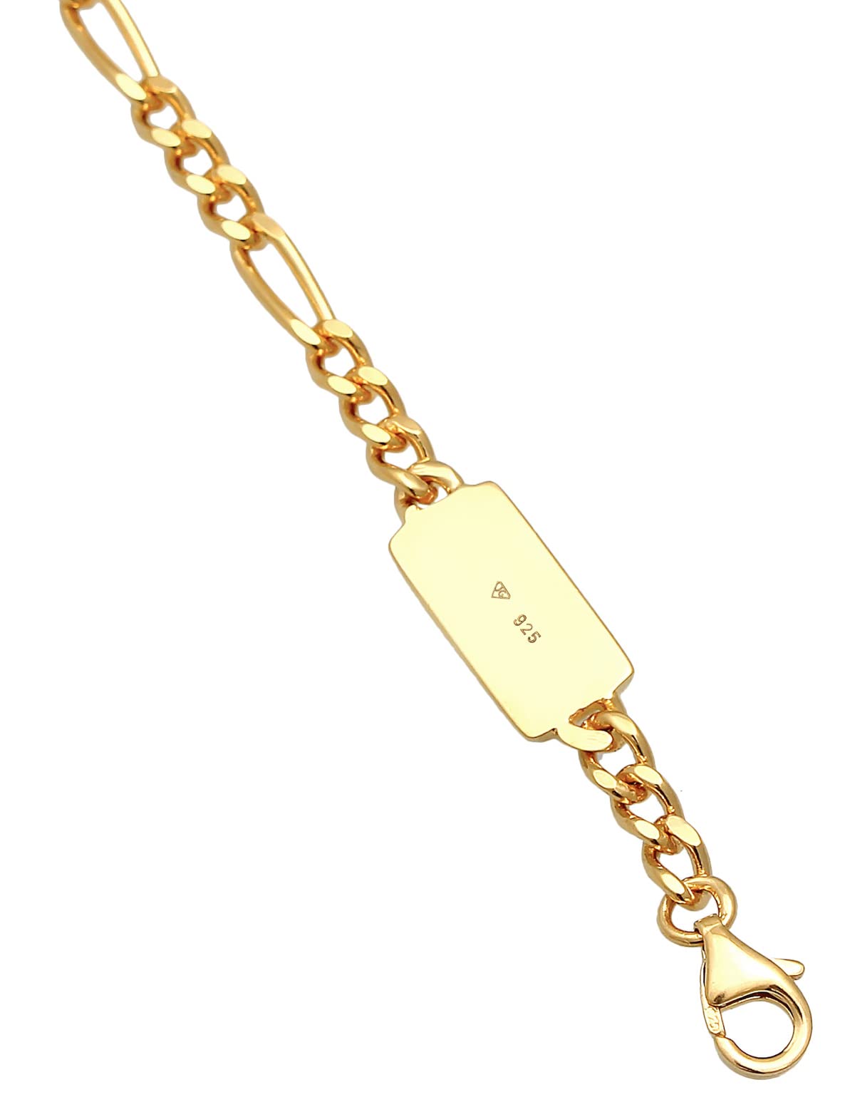 Kuzzoi Herren Halsketten Set aus 925 Sterling Silber vergoldet, Massive Figarokette 3 mm, Feine Venezianer Kette 1 mm für Manner, 2 goldene Herrenketten, Länge 50 + 55 cm
