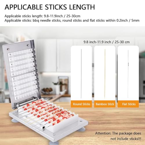 Machine à brochettes kebab en acier inoxydable durable et précise