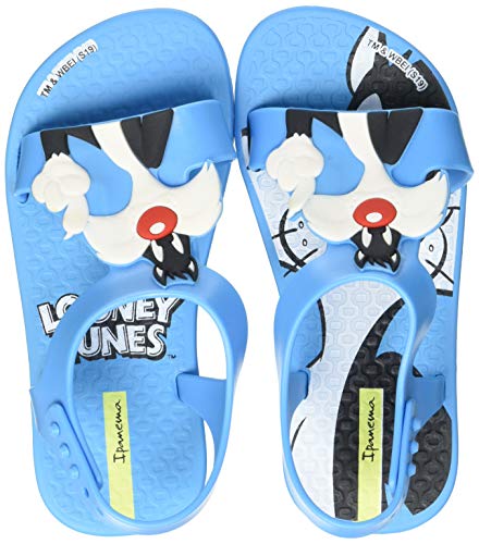 Ipanema Looney Tunes Baby, Sandalias Planas Bebé-Niños, Azul, 25.5 EU Estrecho