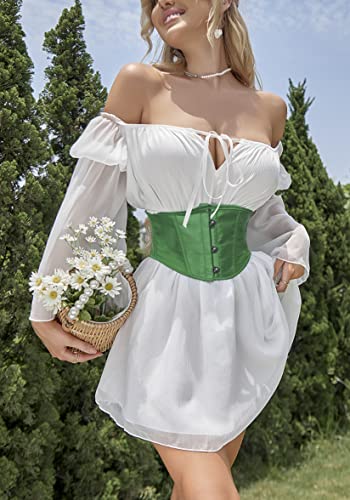 Image of Alivila.Y Fashion Womens Sexy Satin Vintage Underbust Waist Training Corset Bustier
