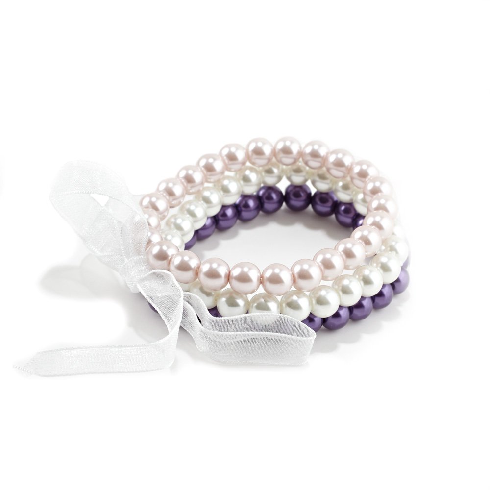 Pulseras Mayoreo Pulsera De Perlas Blancas De Agua 19 Cm