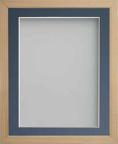 Frame Company Webber Beech with Blue Mount, 20x16 for 16x12 inch
