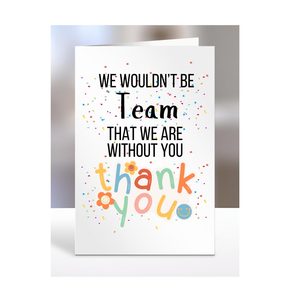 Team Card for leader, colleague, boss, manager, supervisor, staff, employee, Thank You Gift for Men, Women, Leaving, Retirement, Presents for Christmas, A5-157_144 — image 1