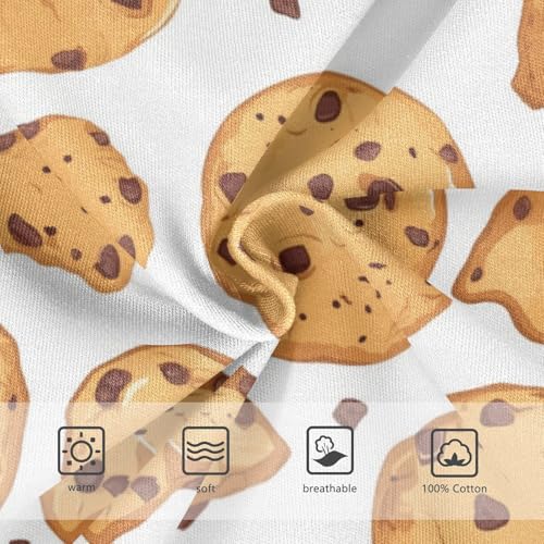 Wusikd Broken Chocolate Boys' Underwear Cotton Chip Cookies Boys Briefs Soft Toddler Underwear 2T3