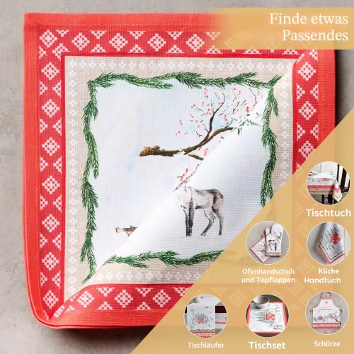 Maison d'Hermine Stoffservietten 100% Baumwolle (45 cm x 45cm, 4er-Set) – Ansicht 6